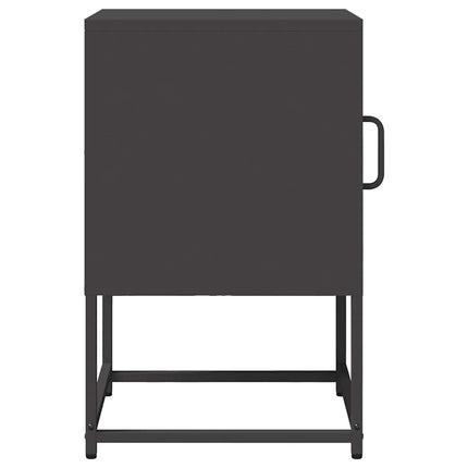sengebord 36x39x60,5 cm koldvalset stål sort