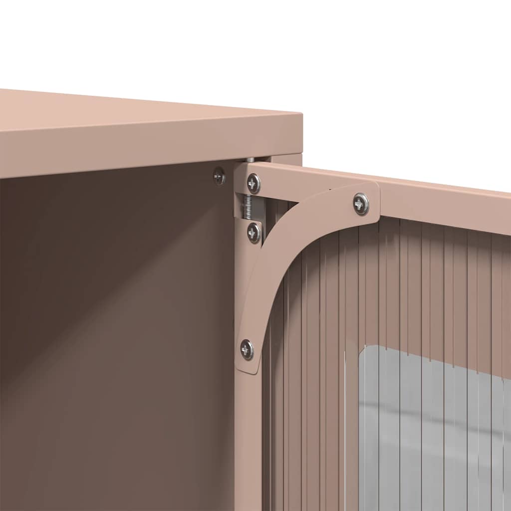 sengebord 36x39x60,5 cm koldvalset stål lyserød