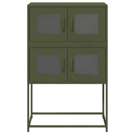 højskab 68x39x107 cm stål olivengrøn