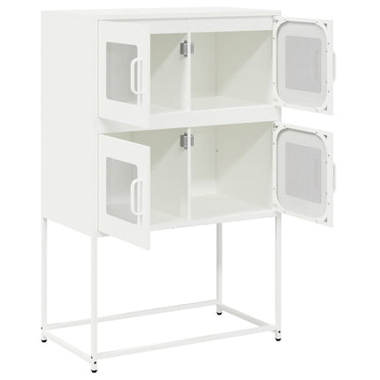 højskab 68x39x107 cm stål hvid