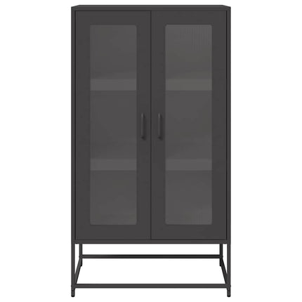 højskab 68x39x123 cm stål sort
