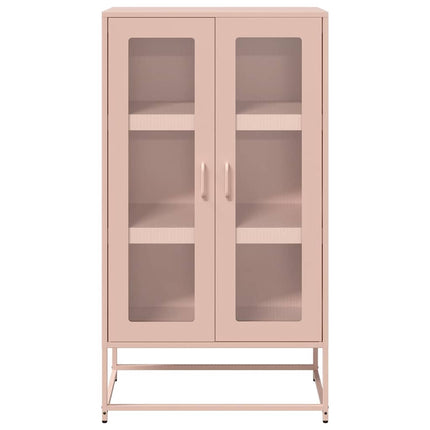 højskab 68x39x123 cm stål lyserød