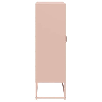 højskab 68x39x123 cm stål lyserød