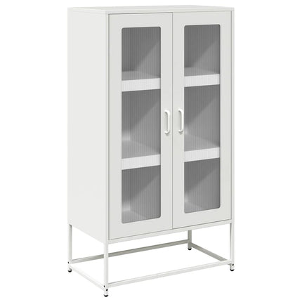 højskab 68x39x123 cm stål hvid