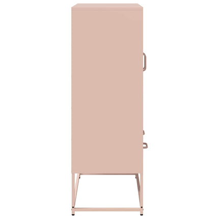 skab 68x39x111,5 cm stål lyserød