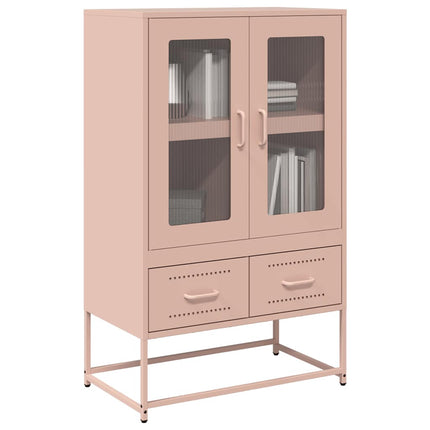 skab 68x39x111,5 cm stål lyserød