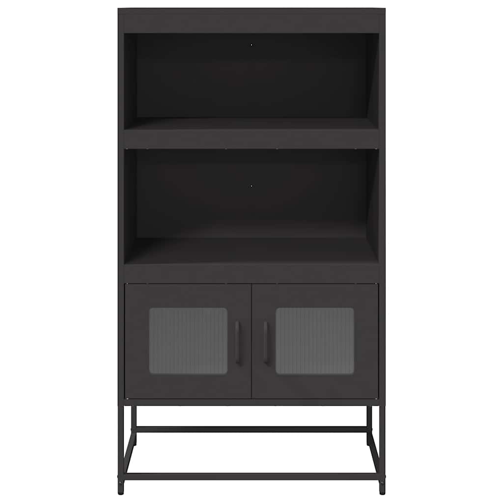 højskab 68x39x123 cm stål sort