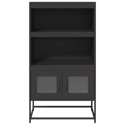 højskab 68x39x123 cm stål sort
