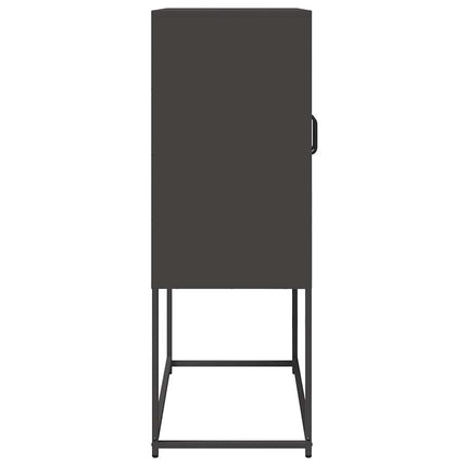 højskab 68x39x107 cm stål sort