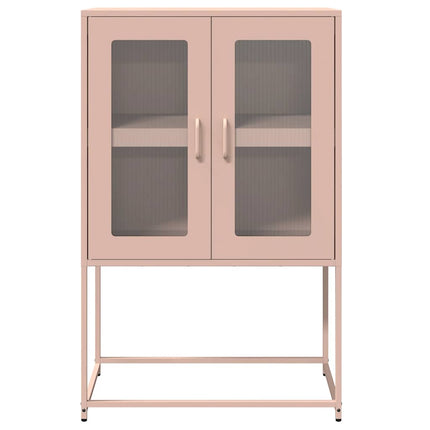 højskab 68x39x107 cm stål lyserød