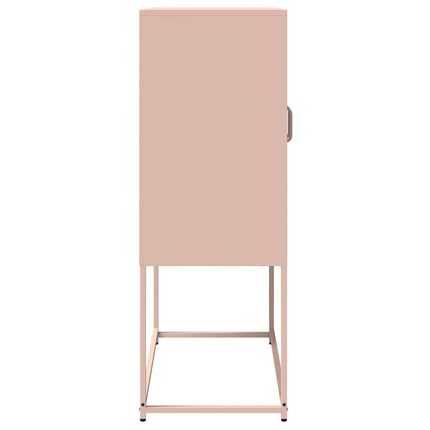 højskab 68x39x107 cm stål lyserød