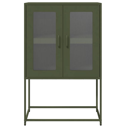 højskab 68x39x107 cm stål olivengrøn