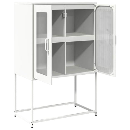 højskab 68x39x107 cm stål hvid