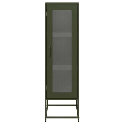 skab 36x39x123 cm koldvalset stål olivengrøn