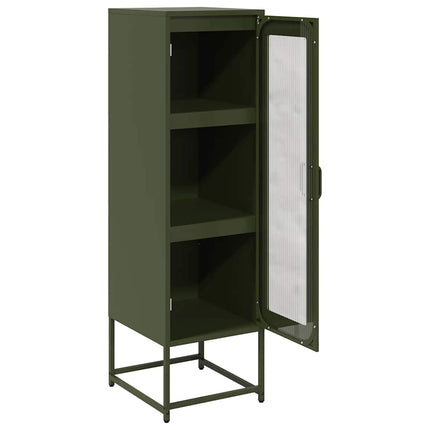 skab 36x39x123 cm koldvalset stål olivengrøn