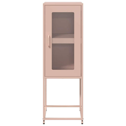 skab 36x39x107 cm koldvalset stål lyserød