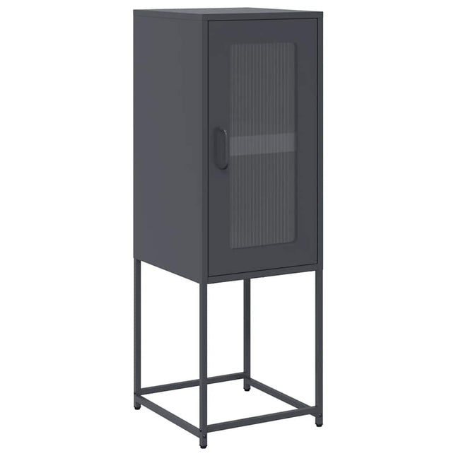 skænk 36x39x107 cm koldvalset stål antracitgrå