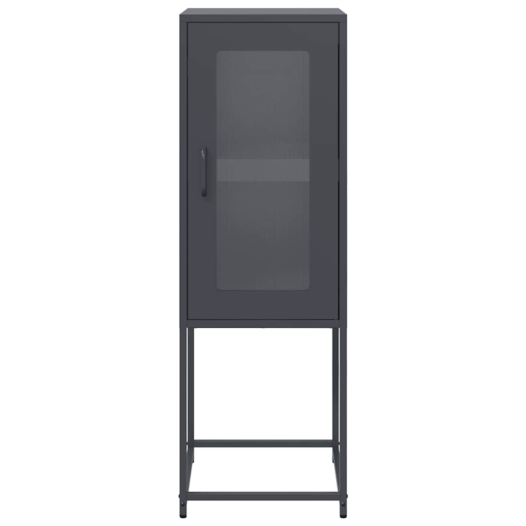 skænk 36x39x107 cm koldvalset stål antracitgrå