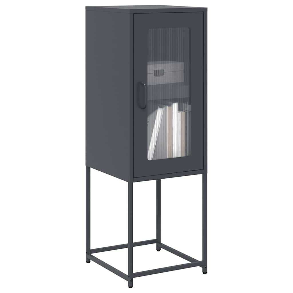 skænk 36x39x107 cm koldvalset stål antracitgrå