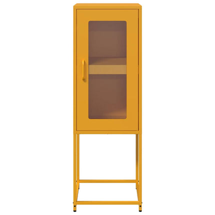 skab 36x39x107 cm koldvalset stål sennepsgul