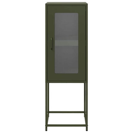 skab 36x39x107 cm koldvalset stål olivengrøn