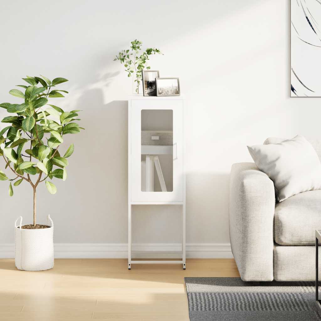 skænk 36x39x107 cm koldvalset stål hvid