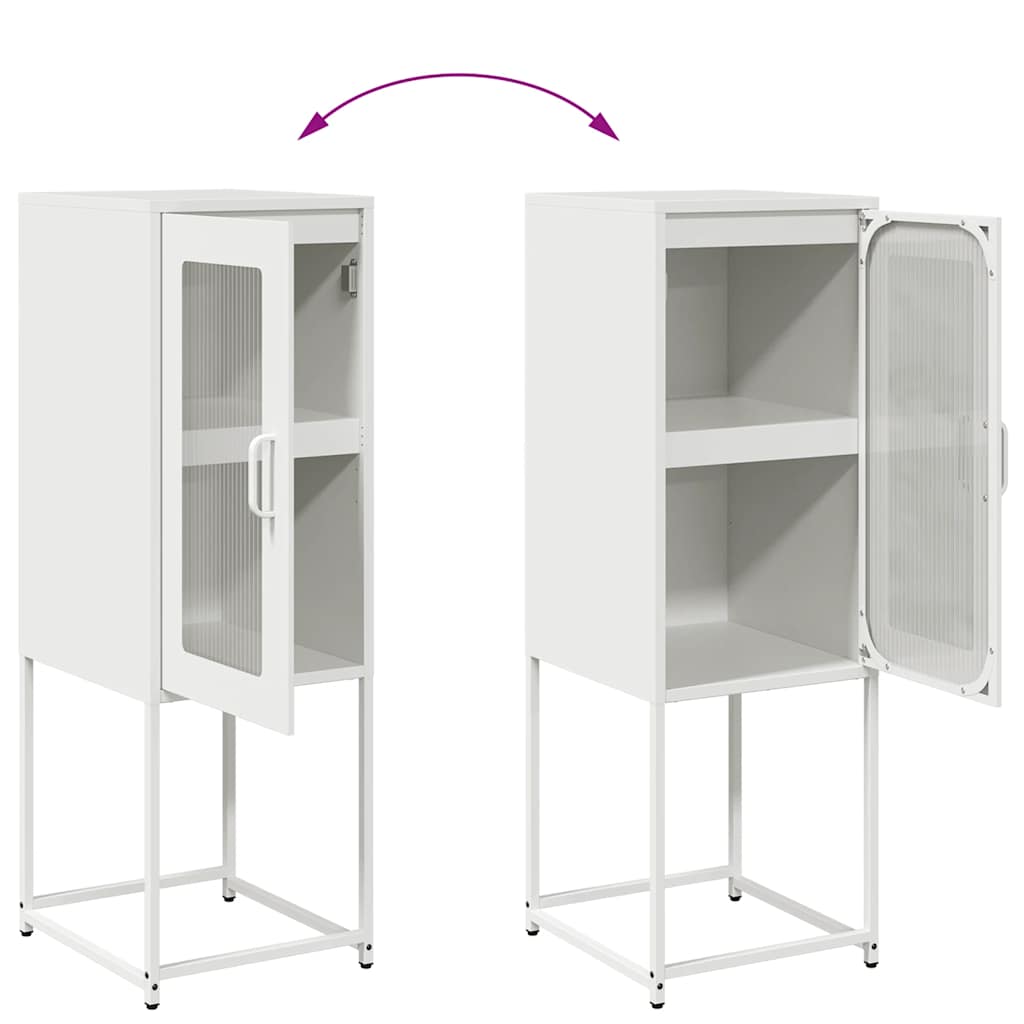 skænk 36x39x107 cm koldvalset stål hvid