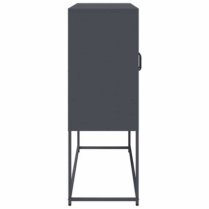 skænk 100,5x39x107 cm koldvalset stål antracitgrå