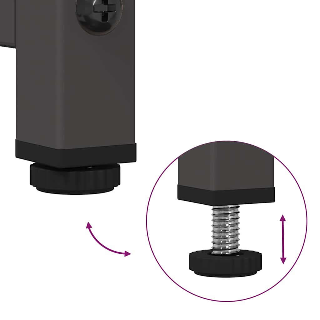 skænk 100,5x39x107 cm koldvalset stål sort
