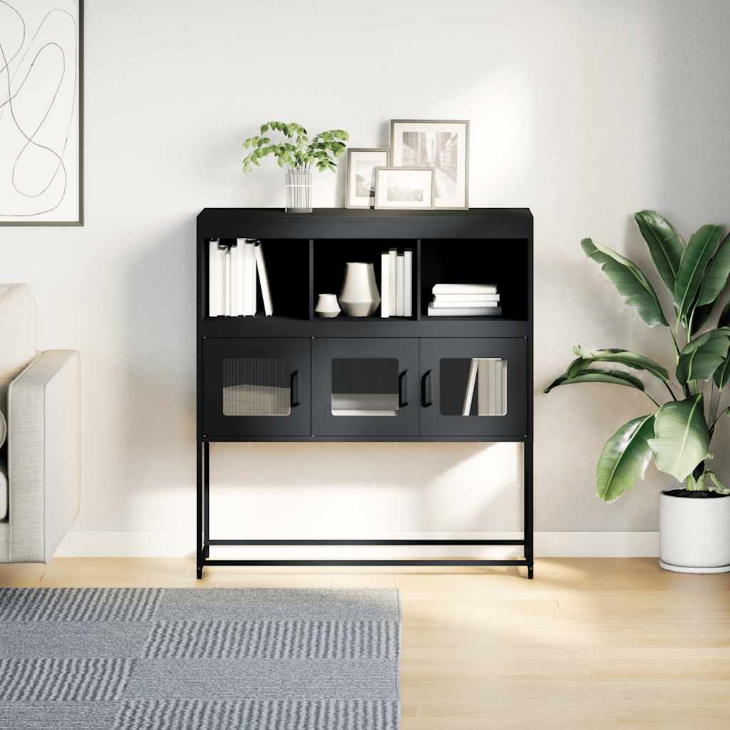 skænk 100,5x39x107 cm koldvalset stål antracitgrå