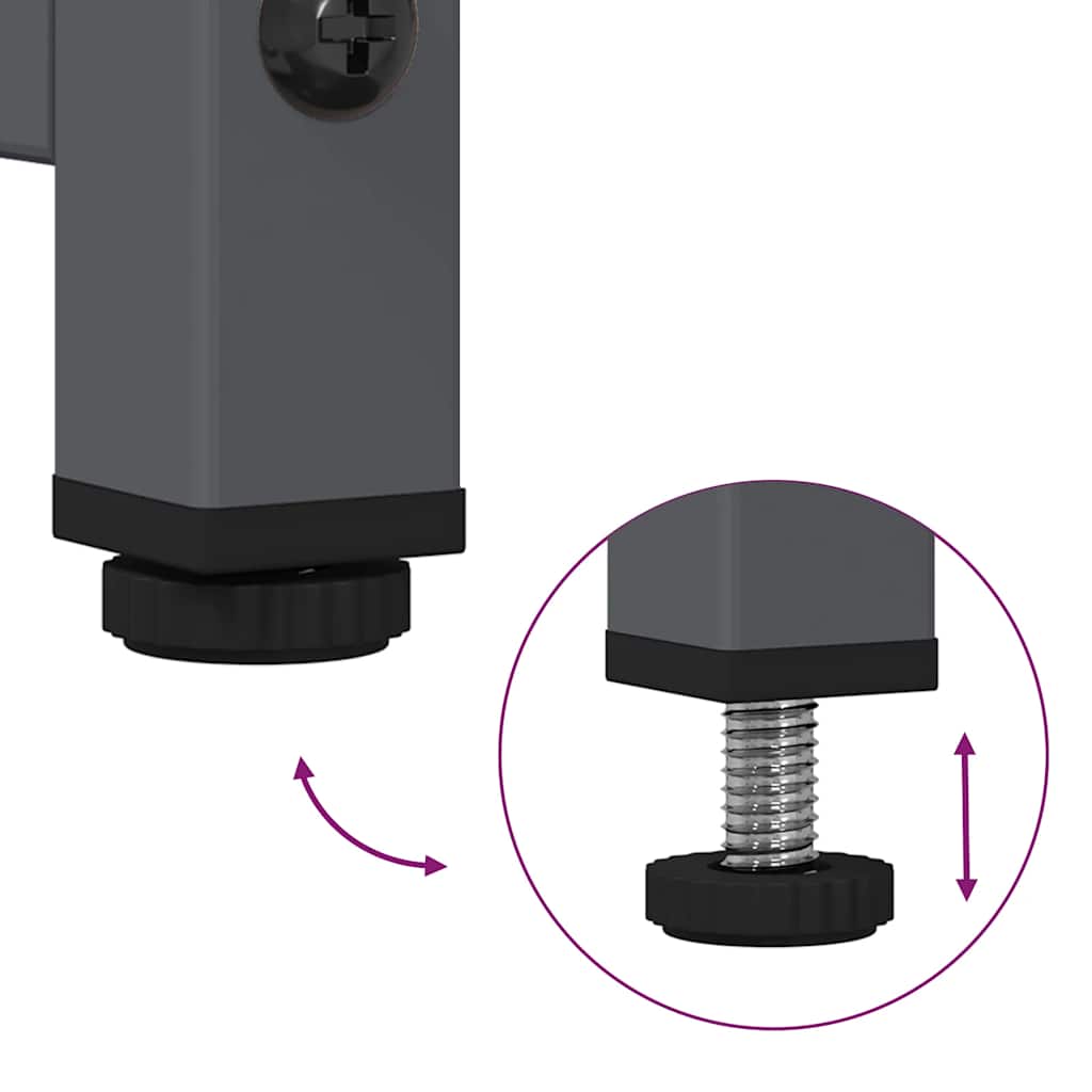 skænk 100,5x39x107 cm koldvalset stål antracitgrå