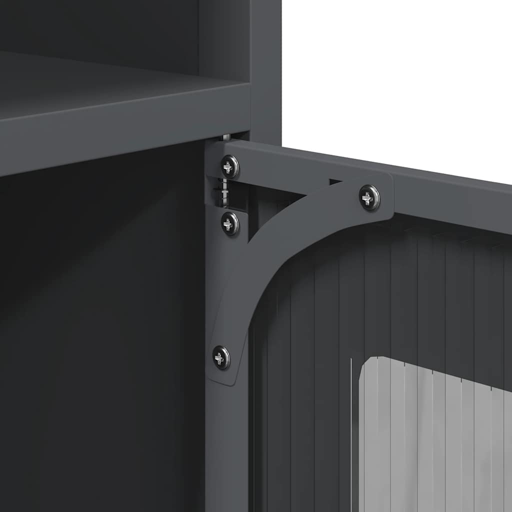 skænk 100,5x39x107 cm koldvalset stål antracitgrå