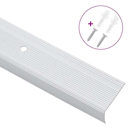 Trinkantprofiler 30 pcs Sølv 67 x 3 x 2 cm Aluminium