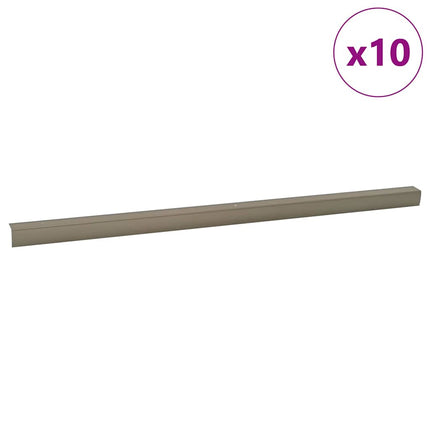 Trinkantprofiler 10 stk. champagnefarvet 67 x 3.5 x 3 cm