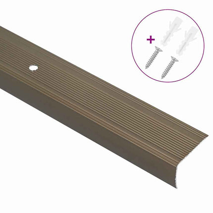 Trinkantprofiler 10 pcs Brun 67 x 3 x 2 cm Aluminium