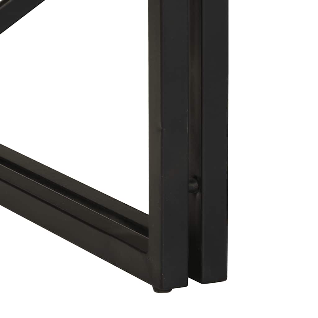 sofabord 100x100x35 cm massivt ru mangotræ