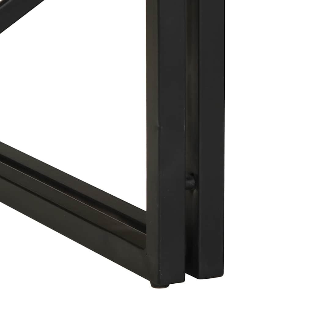 sofabord 100x100x35 cm massivt genbrugstræ flerfarvet