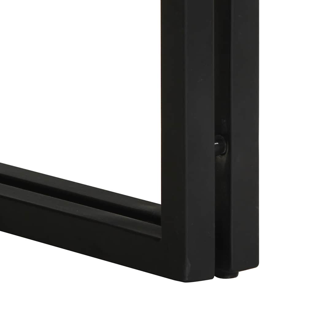 sofabord 80x80x35 cm massivt genbrugstræ flerfarvet