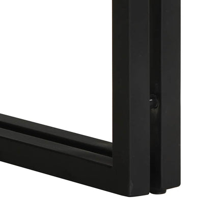 sofabord 80x80x35 cm massivt genbrugstræ flerfarvet