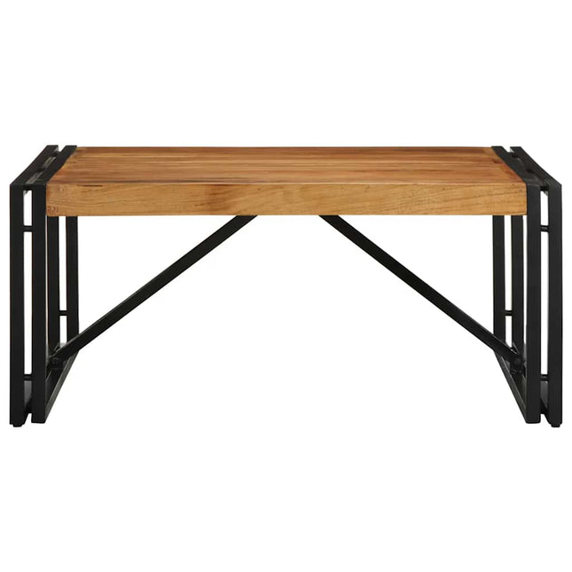 sofabord 80x80x35 cm massivt akacietræ