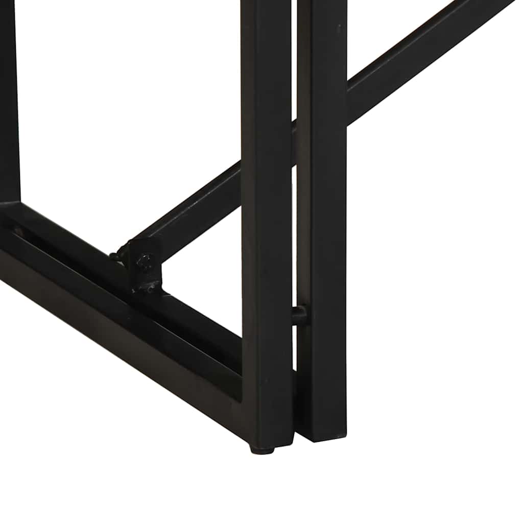 sofabord 100x50x35 cm massivt ru mangotræ