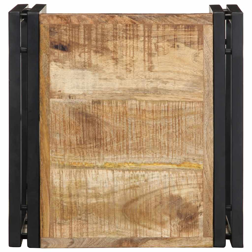 sofabord 40x40x35 cm massivt ru mangotræ