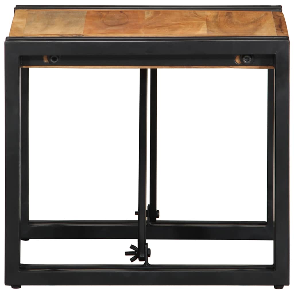 sofabord 40x40x35 cm massivt akacietræ