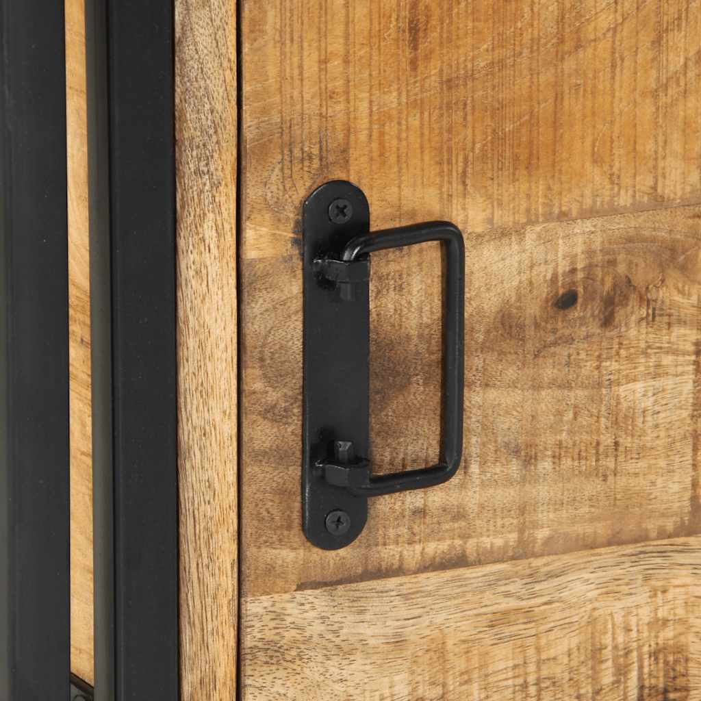 sengebord 40x40x59 cm massivt ru mangotræ