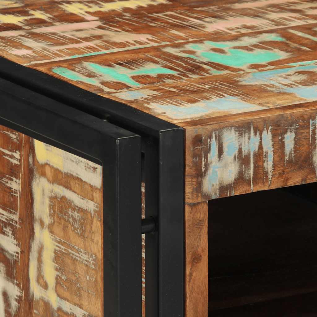 sengebord 40x40x59 cm massivt genbrugstræ