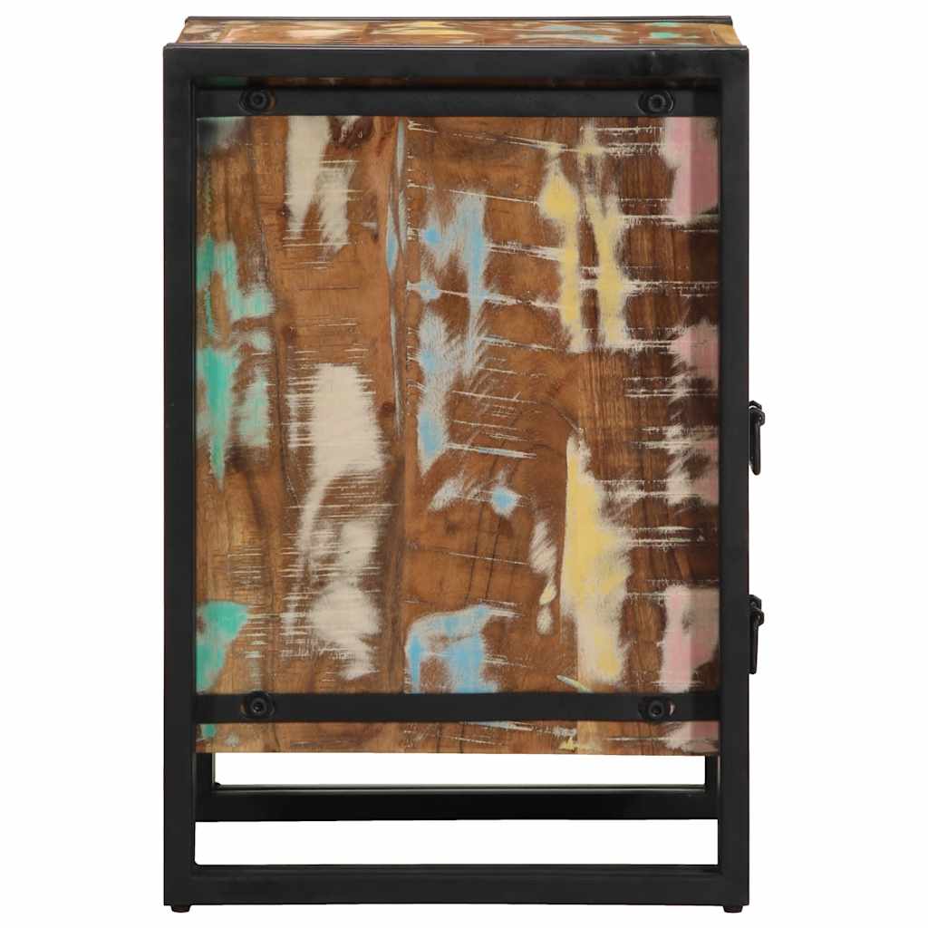 sengebord 40x40x59 cm massivt genbrugstræ