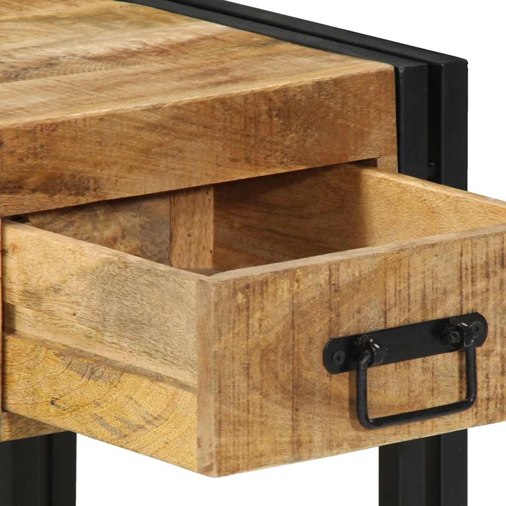 sengebord 40x40x50 cm massivt ru mangotræ