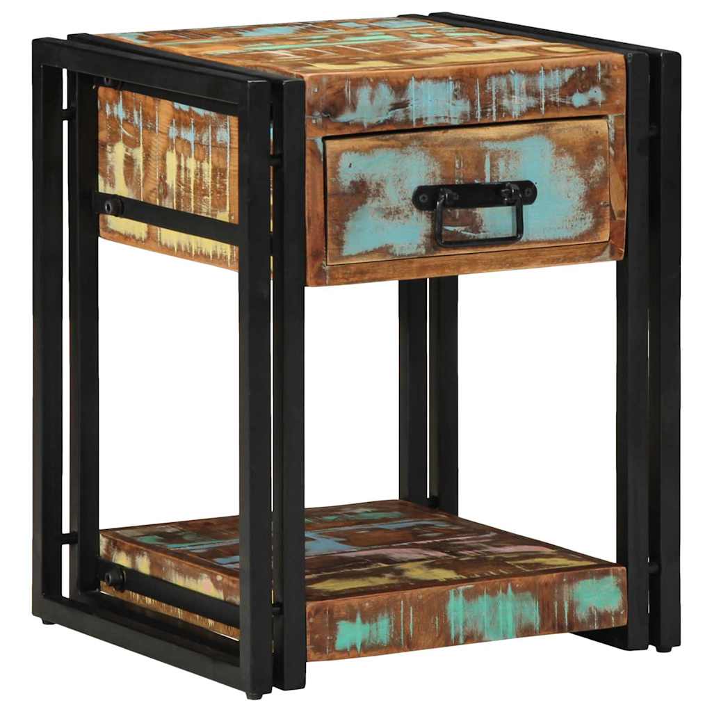 Natskab 2 pcs Flerfarvet 40 x 40 x 50 cm Solid genbrugs træ