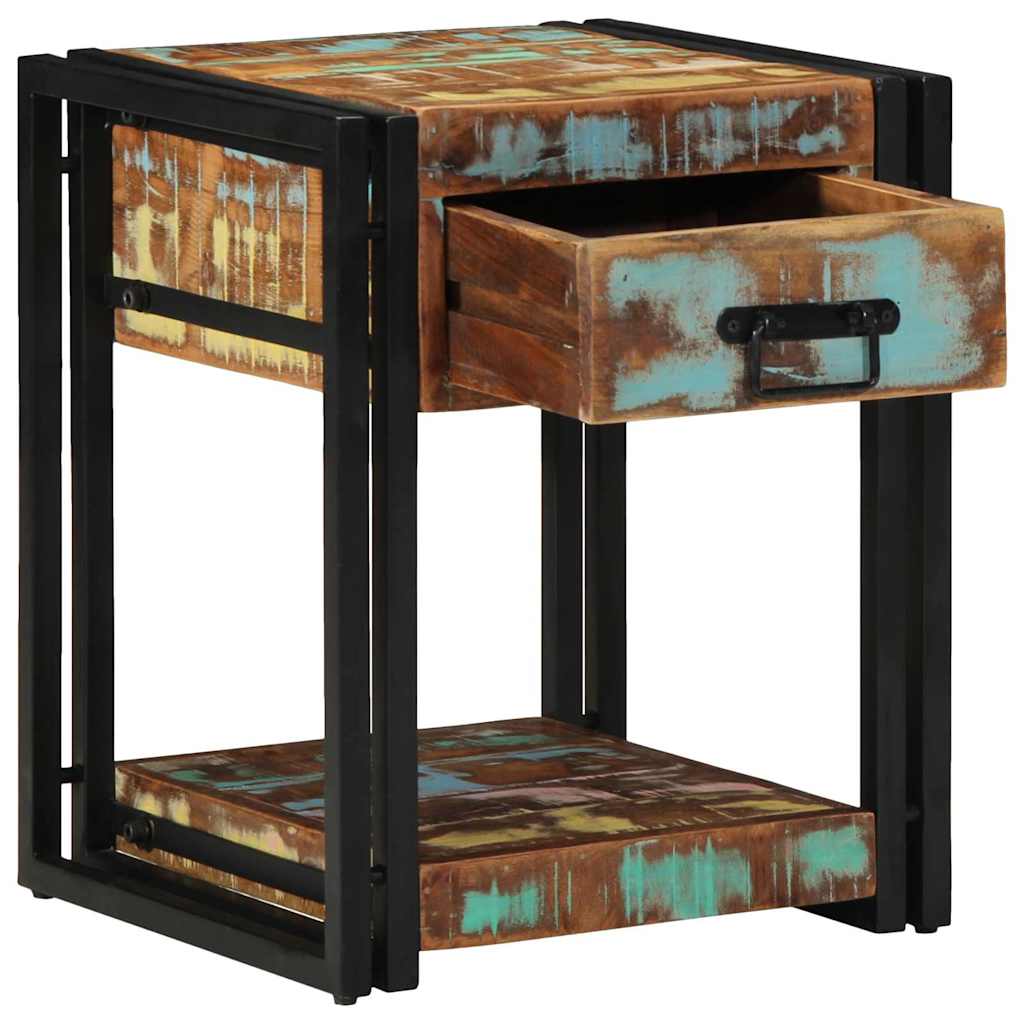 Natskab 2 pcs Flerfarvet 40 x 40 x 50 cm Solid genbrugs træ