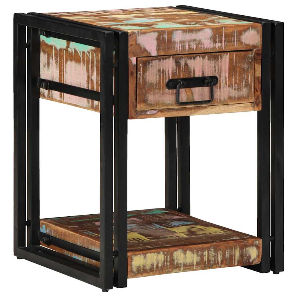 Natskab 2 pcs Flerfarvet 40 x 40 x 50 cm Solid genbrugs træ